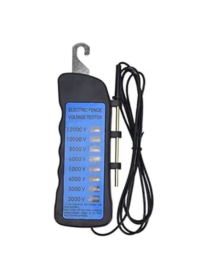 High Voltage Tester 2000 to 12000V with 8 Indicator Lights Waterproof ABS Material for Farms - Image 1