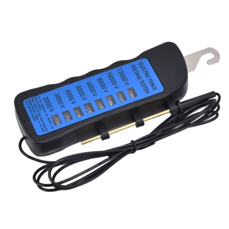 High Voltage Tester 2000 to 12000V with 8 Indicator Lights Waterproof ABS Material for Farms - Image 5