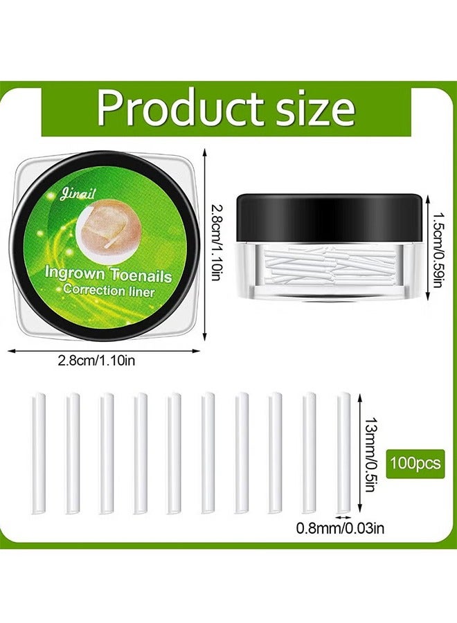 اتش واي شرائط مصحح أظافر نام بقع تصحيح أظافر القدم أظافر منحنية استقامة استعادة مقاطع سميكة الداحس باديكير أداة تمليس أظافر للرجال النساء العناية بالقدم 100 قطعة - Image 2