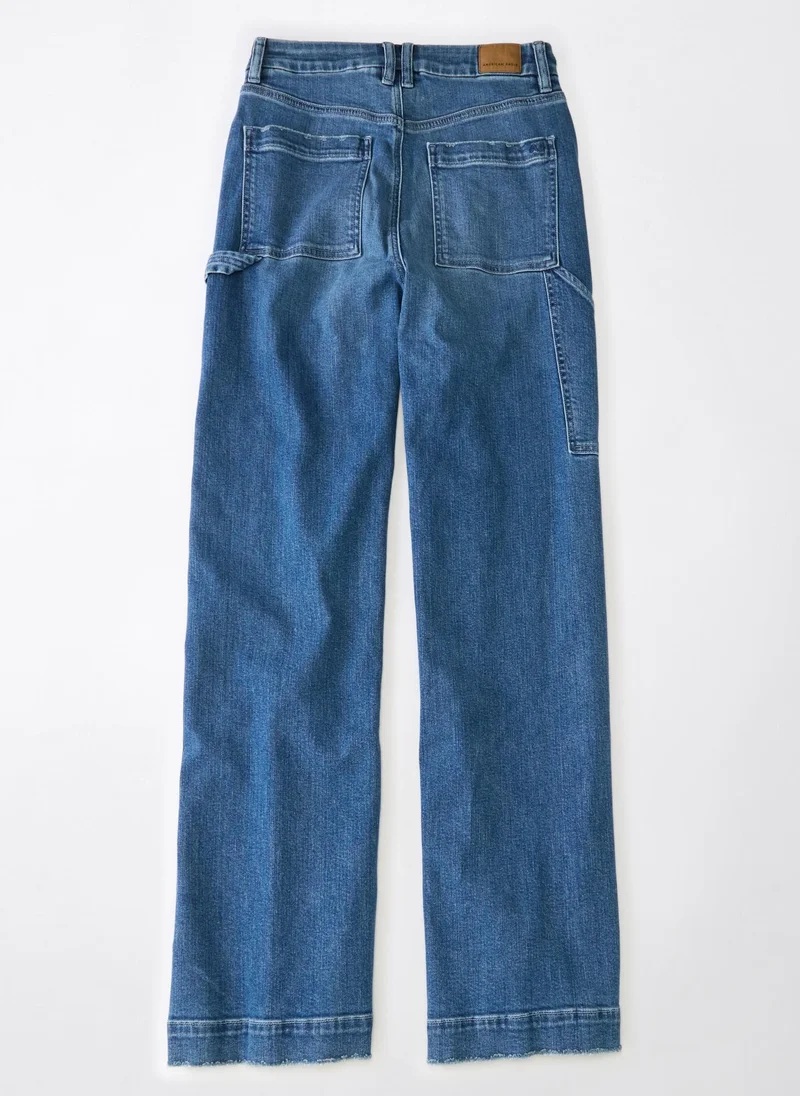 American Eagle Drape Stretch Curvy Super High Waist Jeans