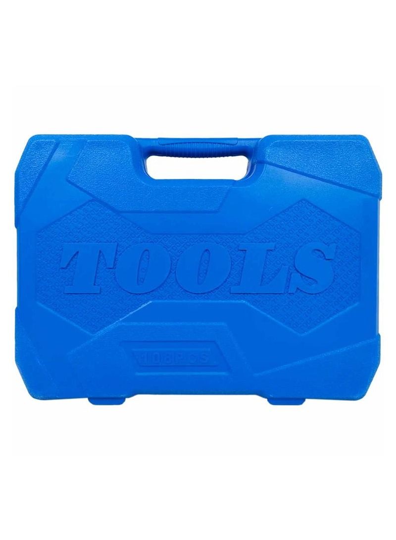 تولز أدوات جديدة - 108 قطعة مجموعة أدوات وجع مجموعة مفك البراغي 1/4 1/2 DR.Socket Bit Set - Image 5