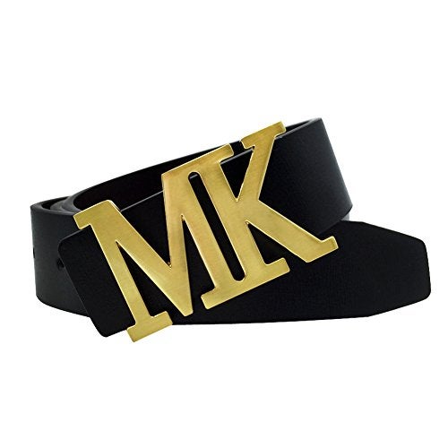 maikun Mens Dress Leather Belt, 1.3'' Width Casual Black Belt for Men, for Waist Size 38-40'' - Image 1