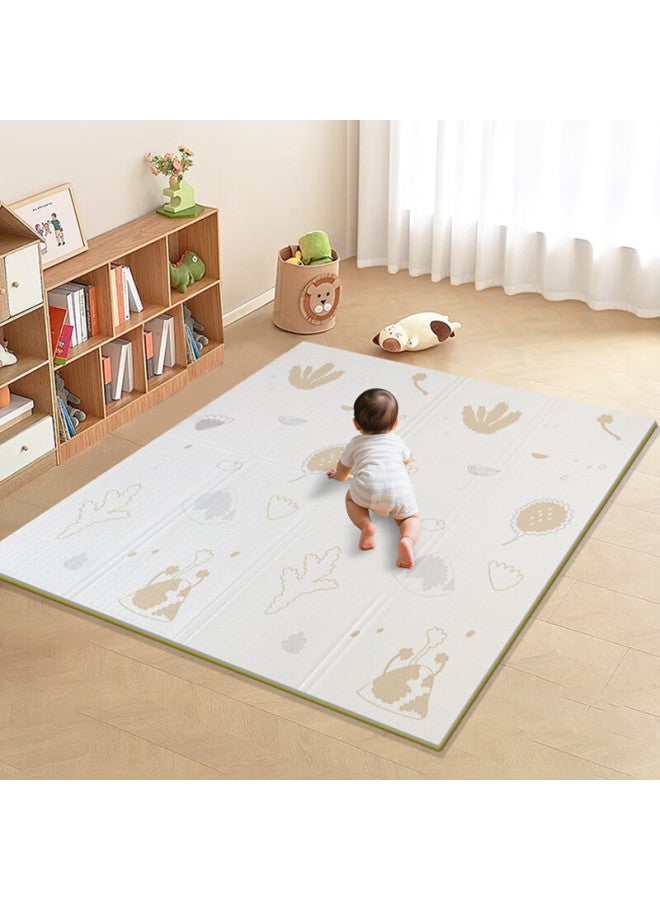 Modouyuxpe Double-sided Folding Baby Crawling Mat For Bedroom And Living Room, Play Mat, 173*155*1.3cm