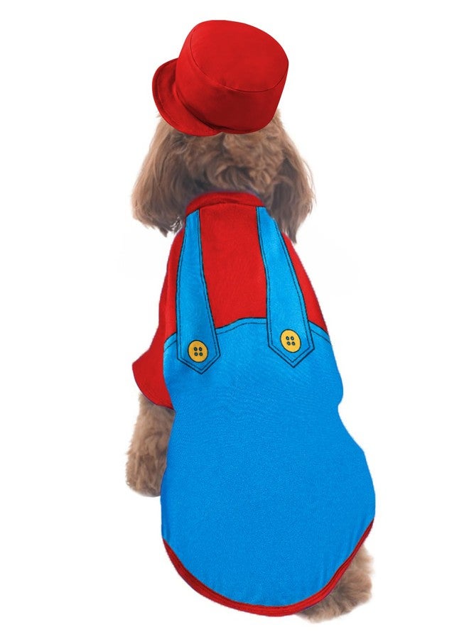 Okbebe Halloween Pet Costume Super Dog Role Play Costumes (Bright Red, L) - Image 1