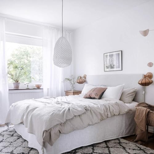 HOMEMATES Self Adhesive Waterproof Wallpaper White Wall Sticker for Living Room Hall Bedroom Decoration Polyvinyl Wallpaper Vinyl PVC Wall Stickers (45 x 304 cm) - Image 3