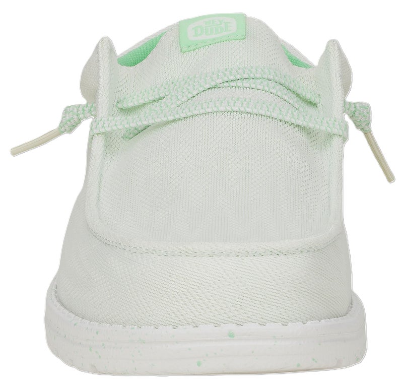 HEYDUDE Men's Wally Funk Zigzag Mesh White/Green Ash 11 Medium - Image 1