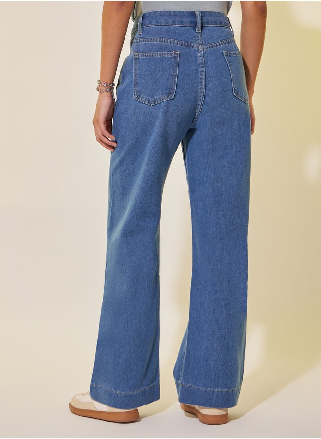 Take Two Mid Rise Wide Leg Jeans  - Image 4