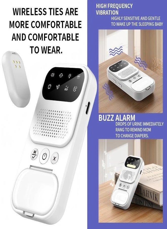 New Wireless Bedwetting Alarm for Children and Seniors, USB-C Rechargeable with 8 Working Modes, Compact & Comfortable Wireless Sensor-Bed Wetting Alarm for Boys and Girls - Image 2