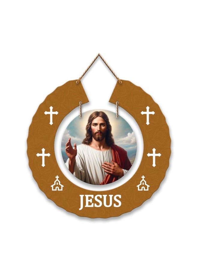 Artvibes Wooden Wall Hanging Decorative Items for Home Decor | Bedroom | Designer Wooden Wall Hanger | Mdf Modern Artwork Decoration for Living Room | Gift Items (WH_9808N) - Image 5