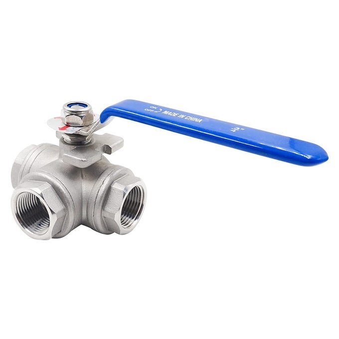 Npt 34 Stainless Steel 3 Way Valve For Water Tank Tport 3 Way Ball Valve For Water Line Fuel Hose And Other Pipes And Fittings 1 Pc