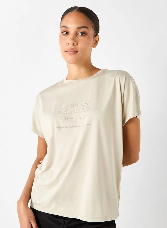 ADOT by Splash Printed T-shirt with Crew Neck and Short Sleeves
