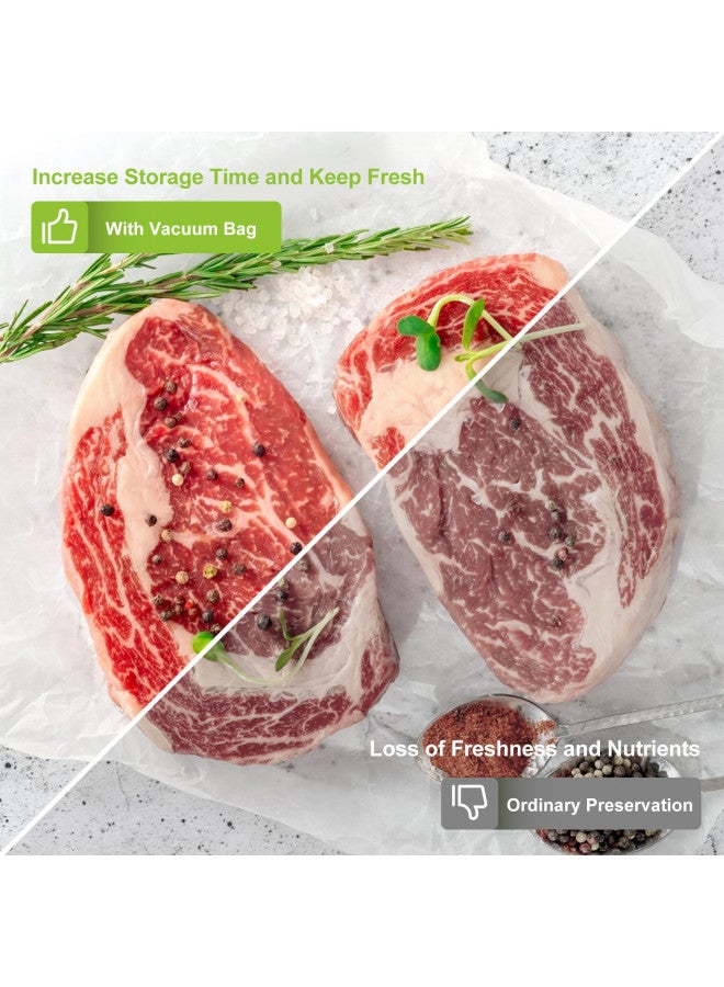 Bonsenkitchen Bonsenkitchen Vacuum Sealer Bags, 11 in x 50 ft Rolls 2 Pack Seal Bags for Food Storage Saver, BPA Free, Commercial Grade Textured Food Roll Bags, Customized Size Bag for Sous Vide Cooking & Meal Prep - Image 5