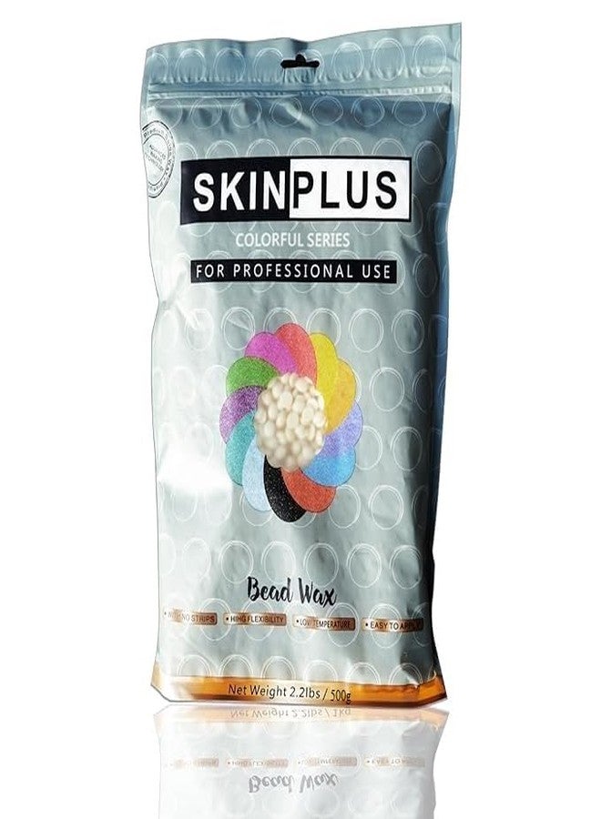 SKINPLUS Hard Beans Wax With Wooden Sticks For Women Full Body Hair Removal Wax (500 G) Multicolor - Image 2