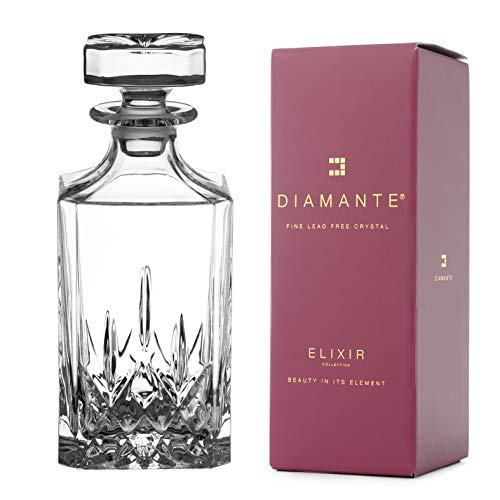 DIAMANTE Whisky Decanter Dorchester Collection  Crystal Decanter 750ml  Gift Box