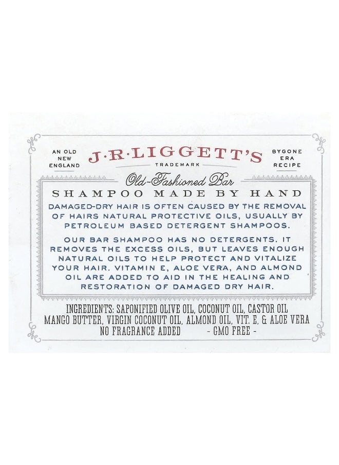 J·R·LIGGETT'S - J.R. Liggett's, Old-Fashioned Shampoo Bar, Moisturizing Formula, 3.5 oz (99 g) - Image 1