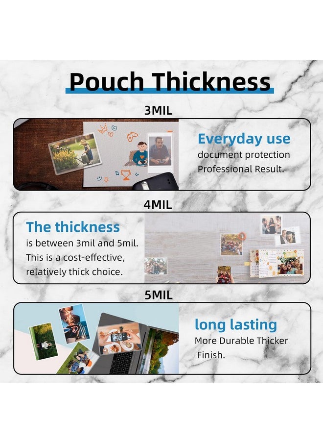 Uinkit Uinkit Legal Thermal Laminating Pouches 9X14.5inches 5mil for Extra Protection 100Pack Clear Glossy Laminating Sheets Laminator Pockets (9x14.5x100-5mil)  - Image 3