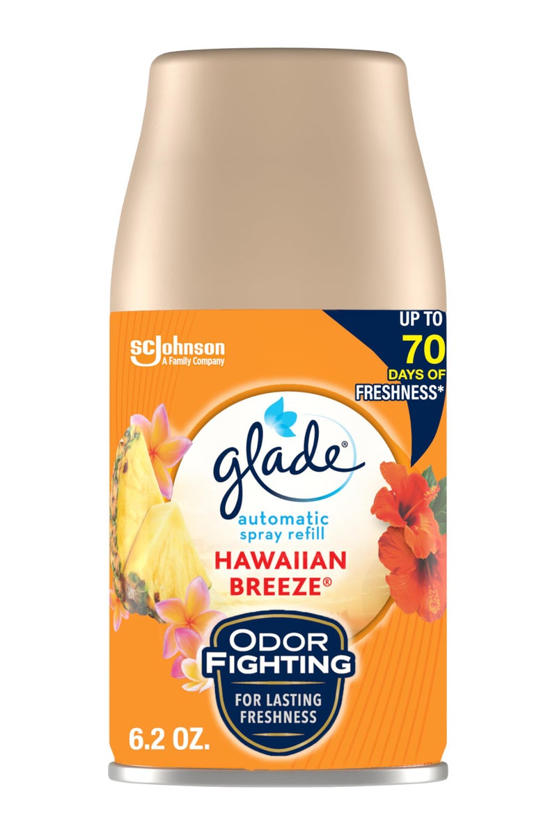 Glade Automatic Spray Refill, Air Freshener for Home and Bathroom, Hawaiian Breeze, 6.2 Oz - Image 1