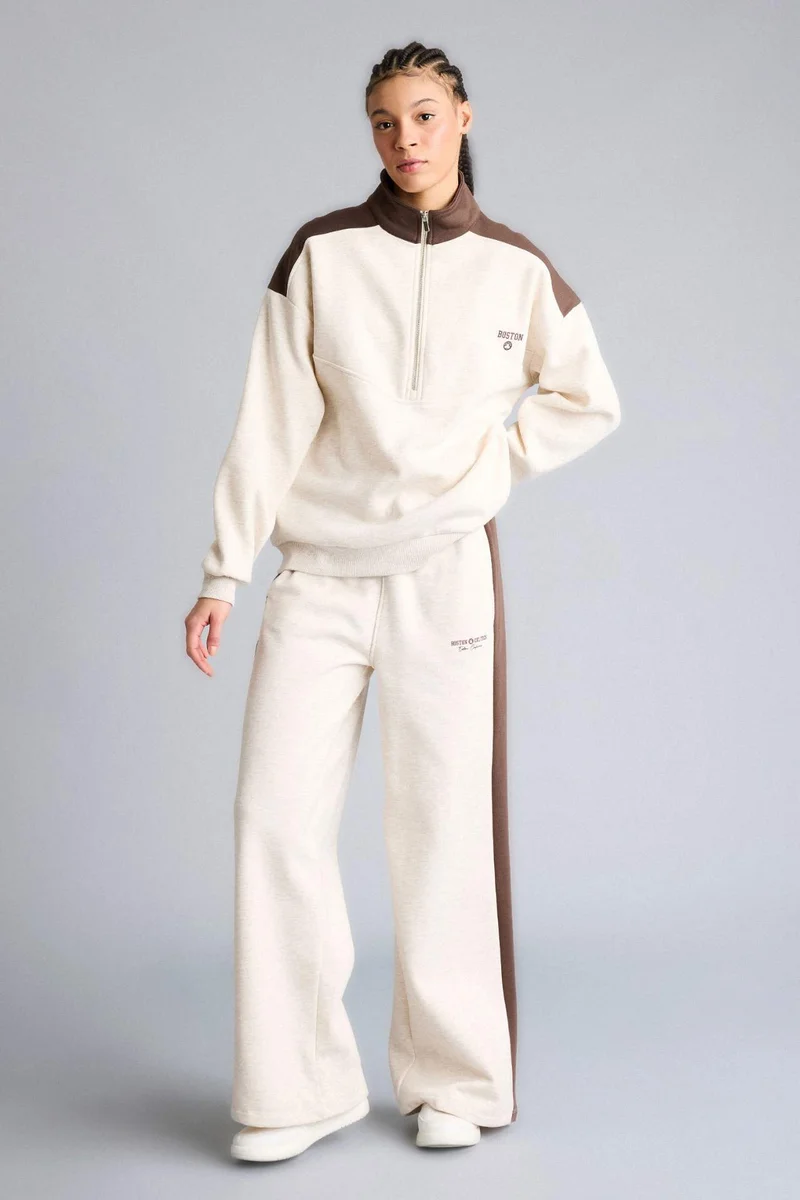 DeFacto Wide Leg Standard Length NBA Boston Celtics Sweatpants