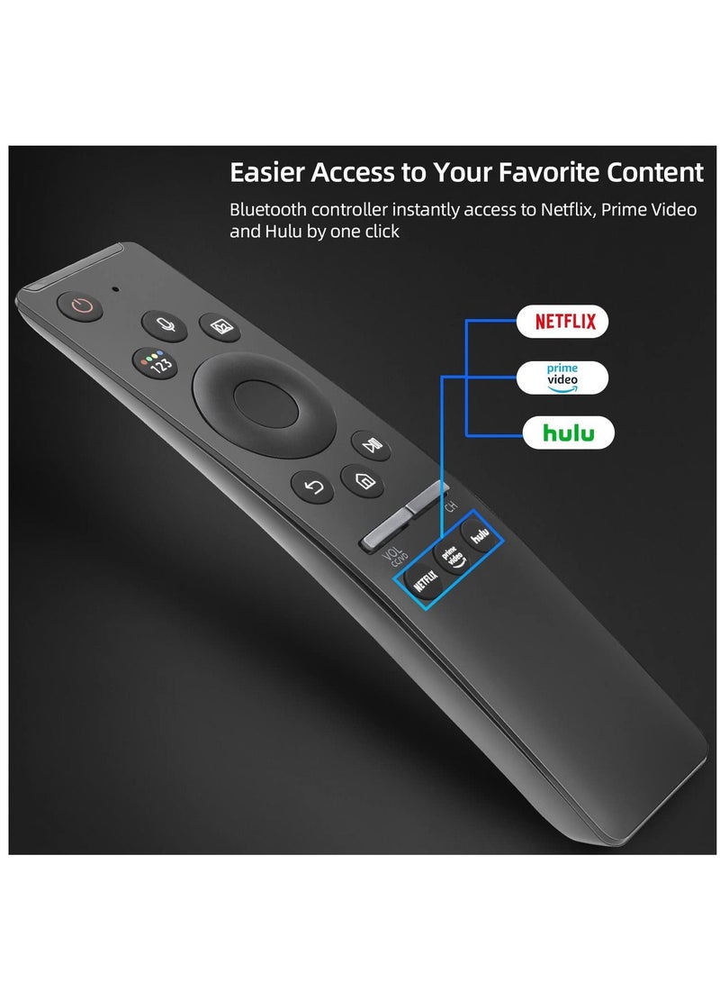 Universal Voice Remote Control for Samsung Smart TV LED QLED 4K 8K UHD Crystal Frame HDR Curved Smart TVs, with Shortcut Buttons for Netflix, Prime Video, Hulu - Image 3