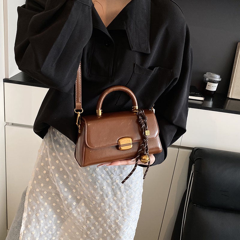 Women'S Bags Trendy Texture Fashion Retro Shoulder Crossbody Bag Small Square Bag - Image 5