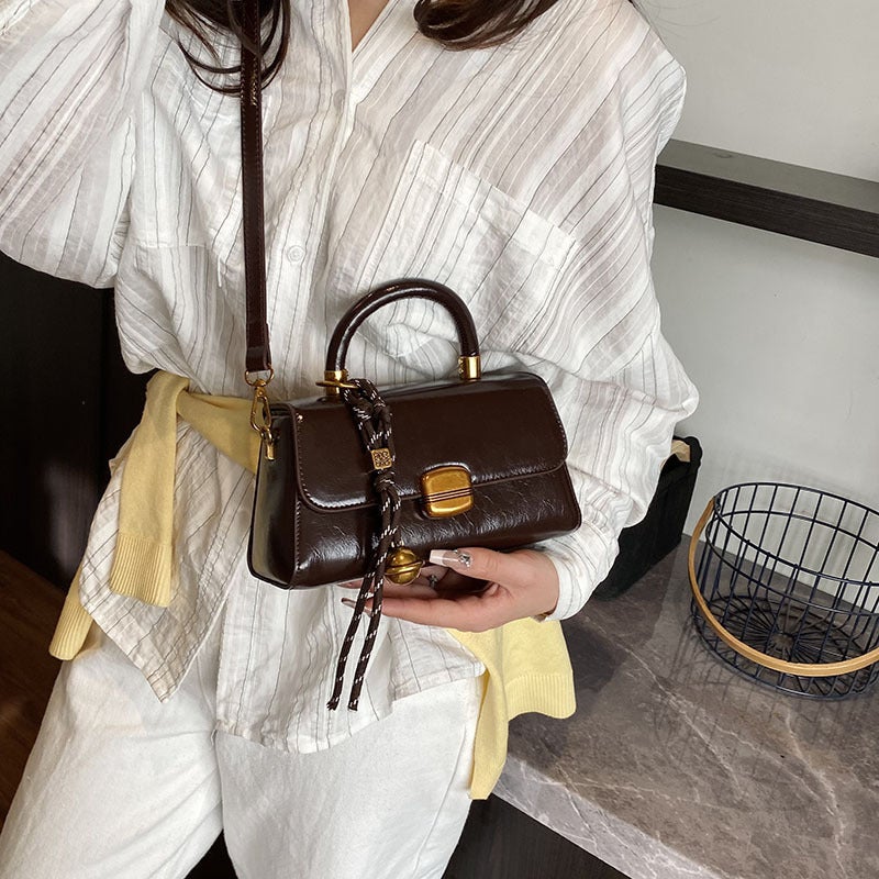Women'S Bags Trendy Texture Fashion Retro Shoulder Crossbody Bag Small Square Bag - Image 3