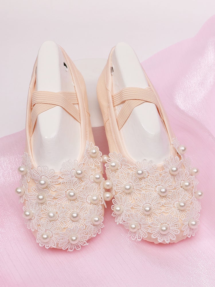 Girls Dance Shoes Soft Sole Practice Shoes Kidsren''s Ballet Shoes Baby Dance Cute Stage Performance Cat Claw 8017 - Image 2