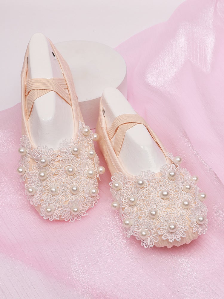Girls Dance Shoes Soft Sole Practice Shoes Kidsren''s Ballet Shoes Baby Dance Cute Stage Performance Cat Claw 8017 - Image 3