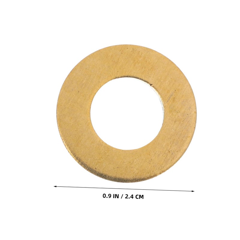 50 Pcs Metric Copper Flat Washers Seal Gasket 2.40X2.40X0.20CM for Hardware Fastening - Image 3