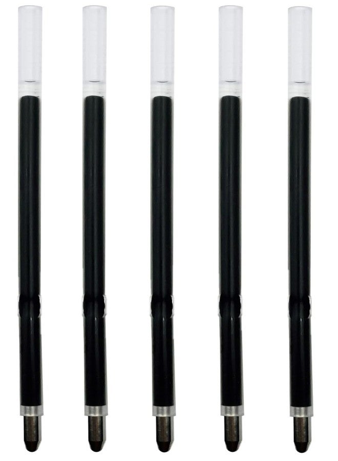 NOBO 5 Pack Counter Coil Corded Wedgy Pen Replacement Refill, Writes Medium 1.0mm Tip Black Ink (5 Black Replacement Refill) - Image 1