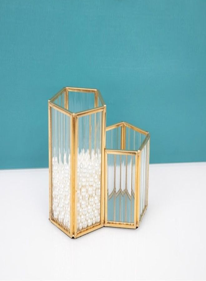 fashionhome 1 Piece Multipurpose Use Luxury Plastic Crystal Storage Box Cosmetic Holder Desktop Organizer Box  - Image 1
