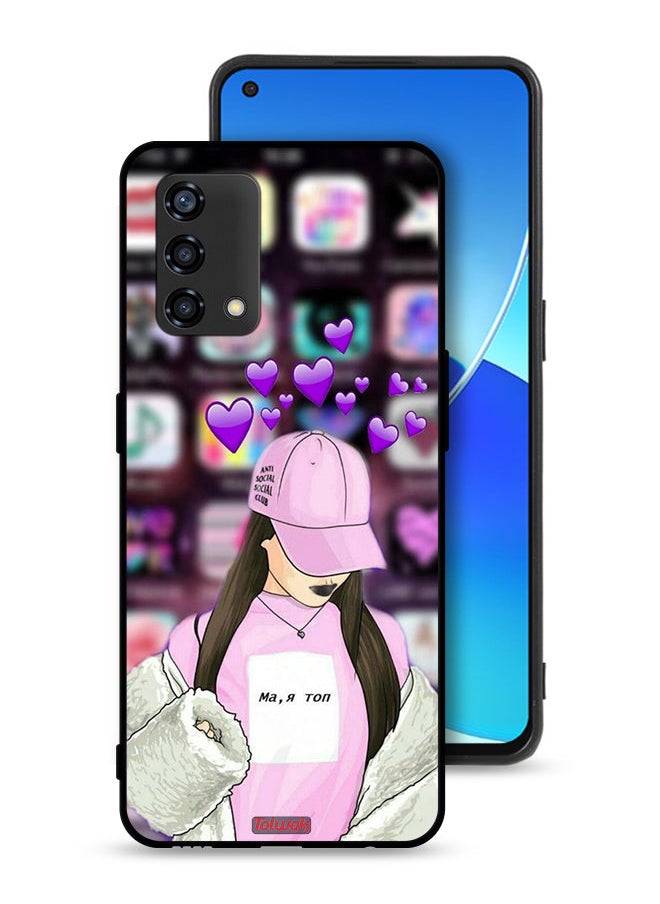 Tolwak - Oppo A95 4G Protective Case Cover Anti Social Club - Image 1
