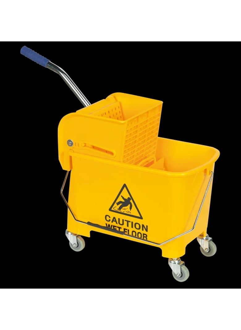 DubaiGallery - Floor Cleaning Mop Bucket with Trolly and Wringer, 4 wheel Mop Bucket Trolley for Home, Office, Commerical use - 20 Liters - Image 1