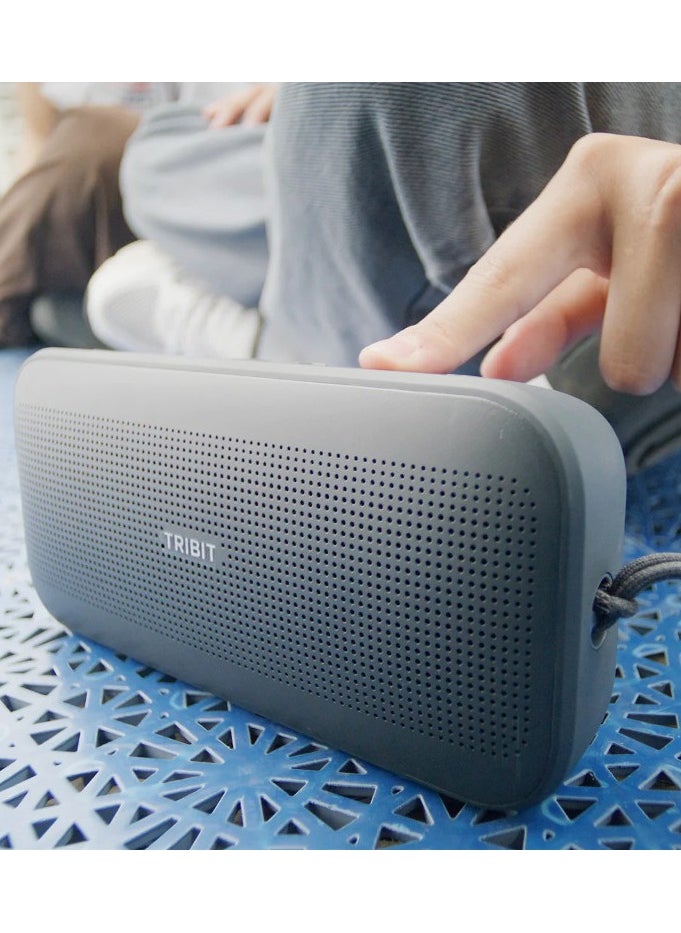 Tribit StormBox Flow Bluetooth Speaker, Portable Speaker with XBass, 30H Playtime Wireless Speaker, IP67 Waterproof, Bluetooth 5.3, TWS, Custom EQ, Type-C Speaker for Outdoor Travel Beach
