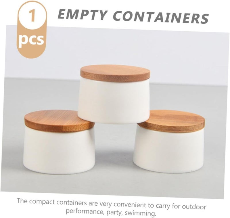Ceramic Face Cream Jar with Matte Lid 20G Small Lotion Container Refillable Sub-Packing Bottle for Home Beauty Supplies - Image 3