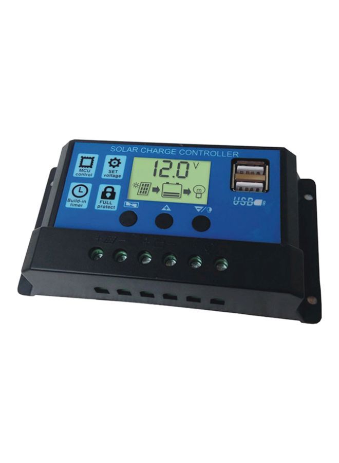 NIBEMINENT Solar Panel Controller Black/Blue 15x3.5x7.8centimeter  - Image 1