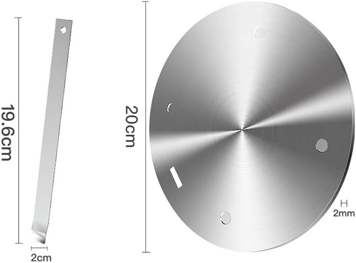 Angoily Induction Cooker Heat Diffuser Converter Plate 20X20CM Stainless Steel For Electric Gas Stove - Image 3