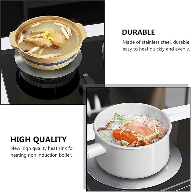 Angoily Induction Cooker Heat Diffuser Converter Plate 20X20CM Stainless Steel For Electric Gas Stove - Image 5