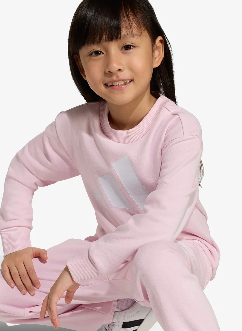 Adidas CLPINK/WHITE Kids Essential Joggers Set  | Best Price UAE