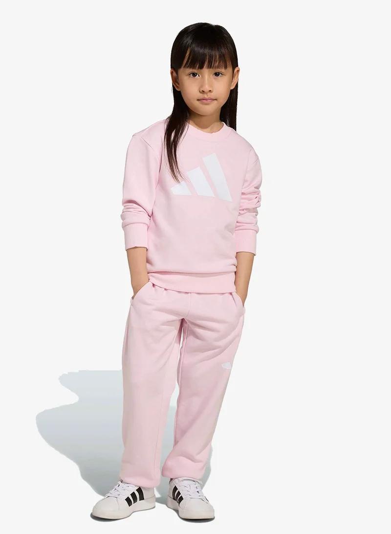 Adidas CLPINK/WHITE Kids Essential Joggers Set  | Best Price UAE