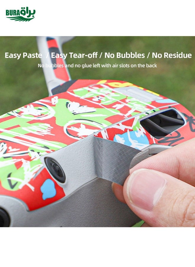 BURAQ - For DJI Mini 4 Pro / RC 2 Drone Body Remote Control Protective Sticker(Green Hat Man) - Image 1