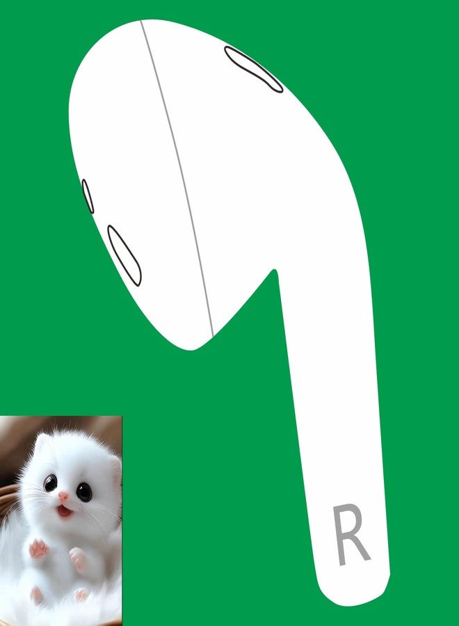 مينوڤا سماعة أذن يمنى بديلة أصلية A2032 لسماعات AirPods (الجيل الثاني)، مخصصة للأذن اليمنى فقط، متوافقة مع علبة شحن AirPods 2 الأصلية A1938 ووسادة الأذن - Image 1