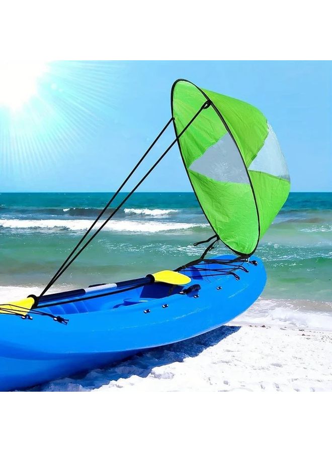 مجموعة شرط قارب قابل للطي أخضر - شرط تجديف متين للرياح الخلفية والمواجهة للقوارب الكانو - Image 1