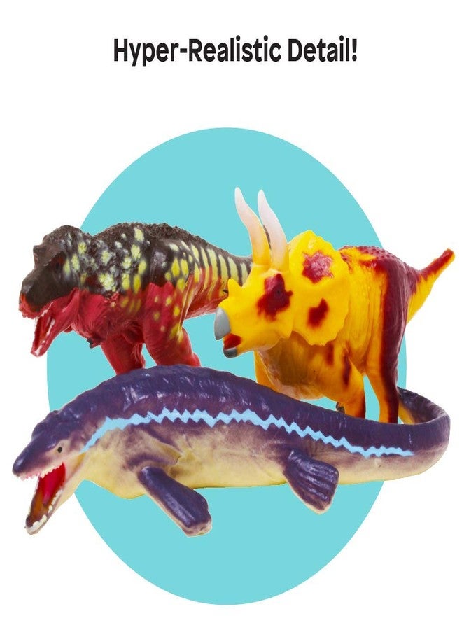 Boley 18 Pack 4" Dinosaur Toy Set - Educational Dinosaur and Mammoth Figures - Realistic Toys for Kids - Perfect for Learning and Play - Great Birthday Party Favors - Safe & Durable - Ages 3+ - Image 3