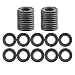 FANHAY 30pcs M12 Oil Drain Plug Gaskets Rubber Crush Black Washer Seals Engine Pan for ChevyFordBuickCadillacGMCHummerOldsmobilePontiacSaturn OEM Fits GM 19752021 0971191 3536966 12616850 - Image 2