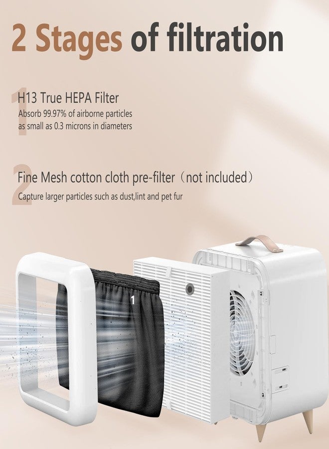 XBWW 2 Packs Replacement Filter Compatible with Blueair Blue Pure Fan Auto - Image 2