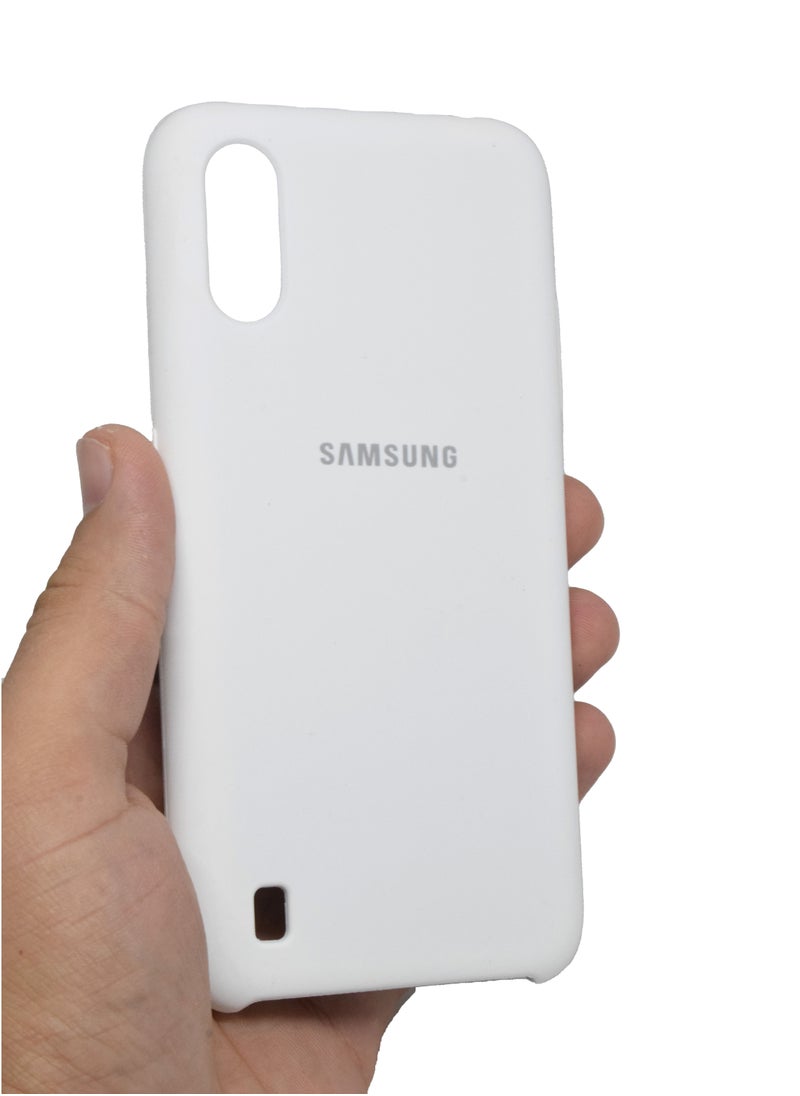 جالاكسي غطاء واقٍ من السيليكون لهاتف Samsung Galaxy A01 جراب رفيع وأنيق مع بطانة داخلية من الألياف الدقيقة  - Image 3