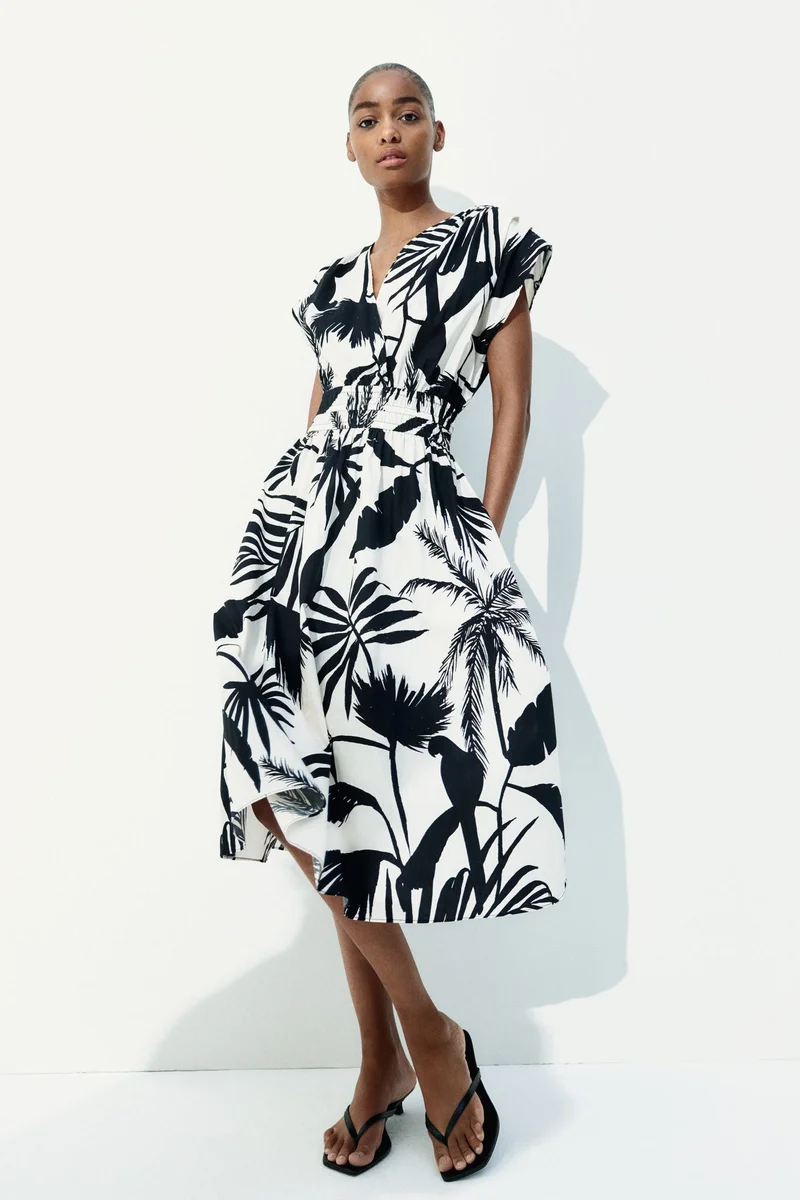 H&M Smock-waisted cotton dress