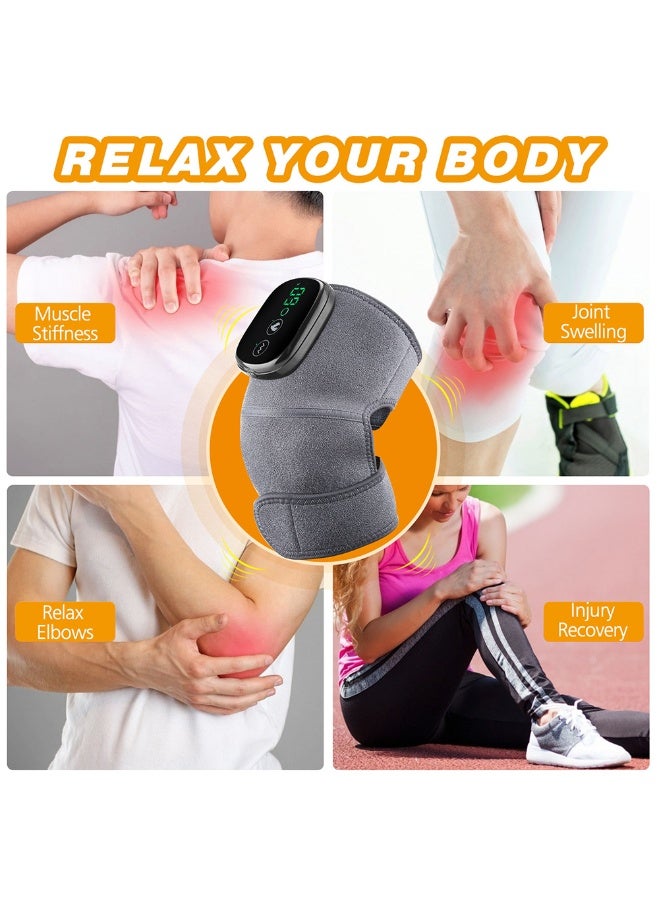 Electric Heating Therapy Knee Massager Shoulder Physiotherapy Leg Arthritis Elbow Joint Pain Relief Warm Knee Pad Brace Massage - Image 3