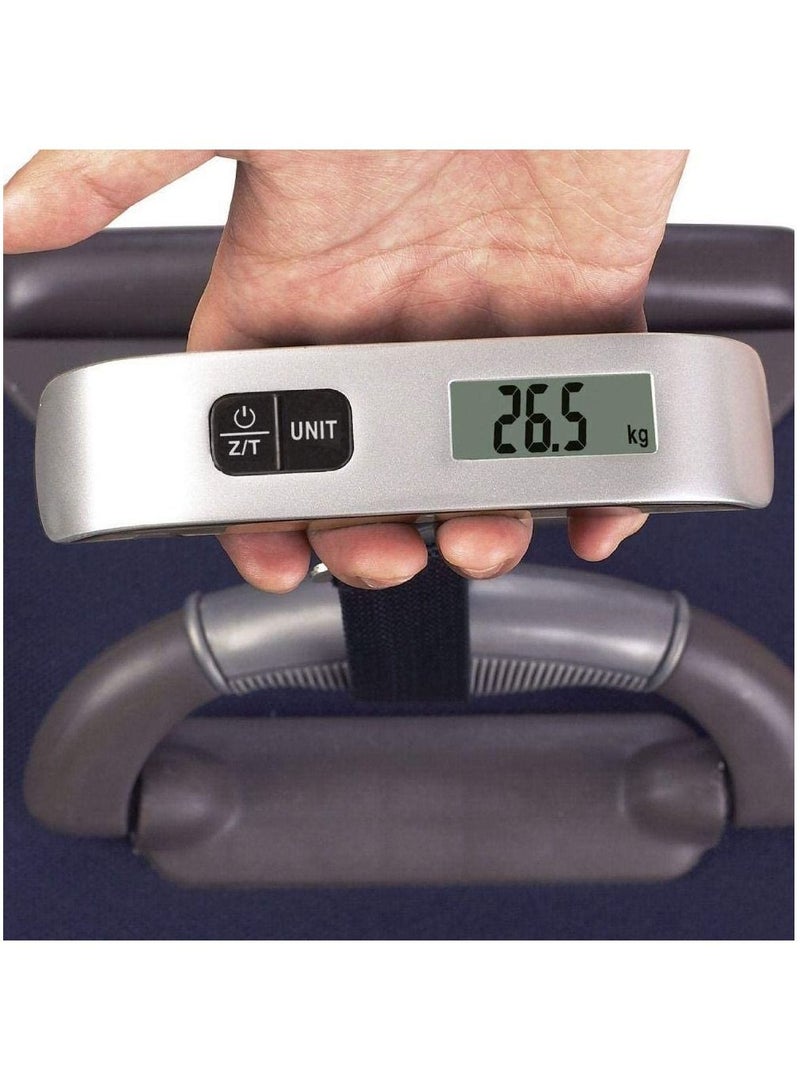Mini Portable Hanging LCD Digital Weight Scale Black Silver  - Image 5
