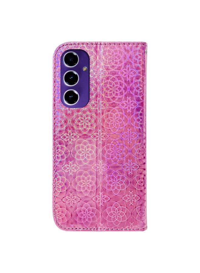 اس-توب جراب لهاتف Samsung Galaxy S24 FE 5G جراب هاتف جلدي ملون بإبزيم مغناطيسي - Image 3